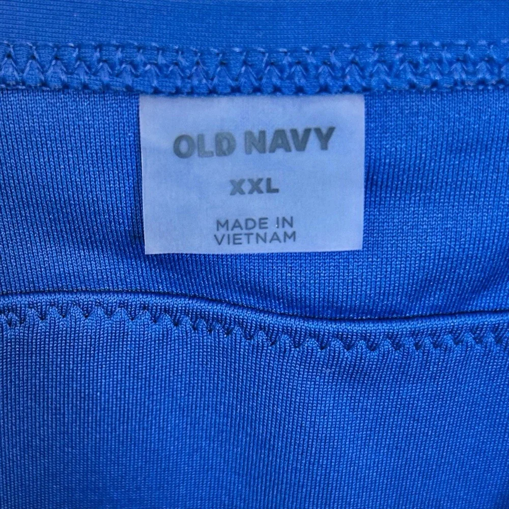 Old Navy Swim Dress XXL Sapphire Blue One Piece Swimsuit Skirted UPF Beach‎ NWT